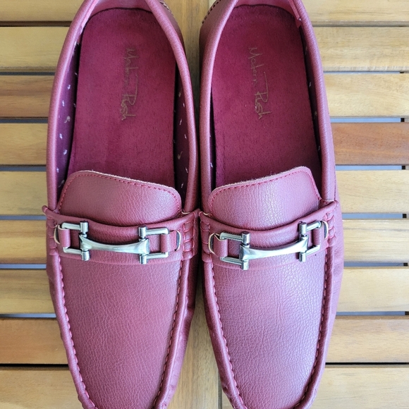 Men's Burgundy Loafers - Picture 2 of 12